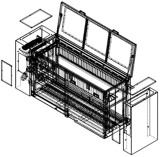 Cooling system technical drawing